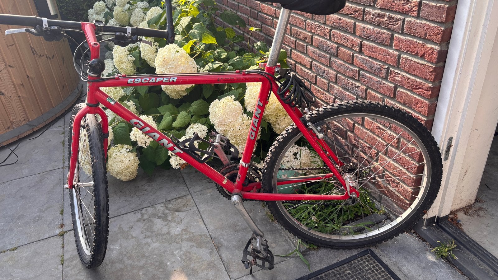 Giant Escaper Mountainbike - Rode Herenfiets, Ophalen, Gebruikt, Giant, Geen vering