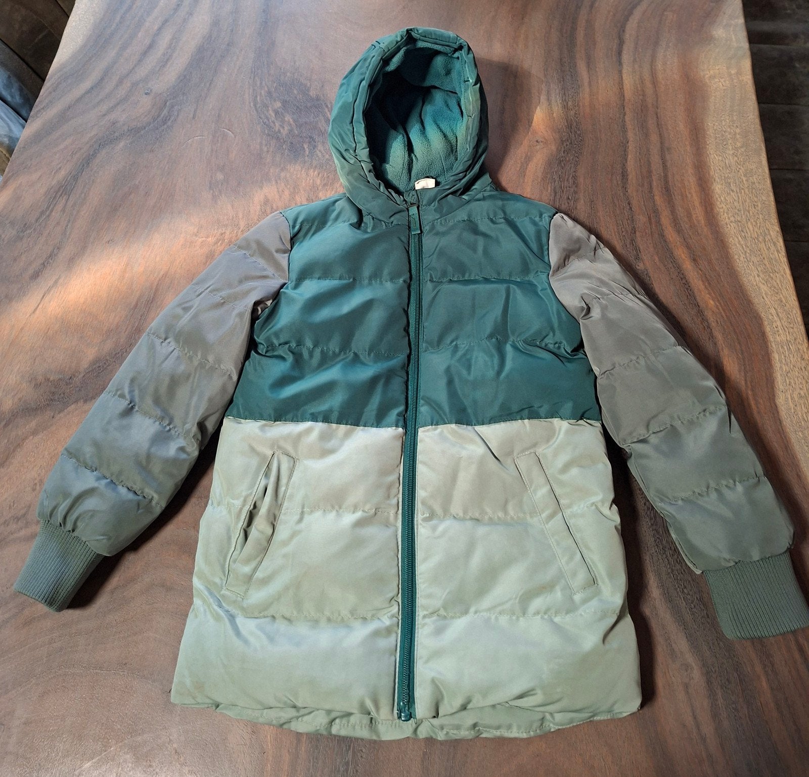 Hema winterjas maat 122/128 Groen, Kinderen en Baby's, Gebruikt, Jongen of Meisje, Ophalen of Verzenden, Hema