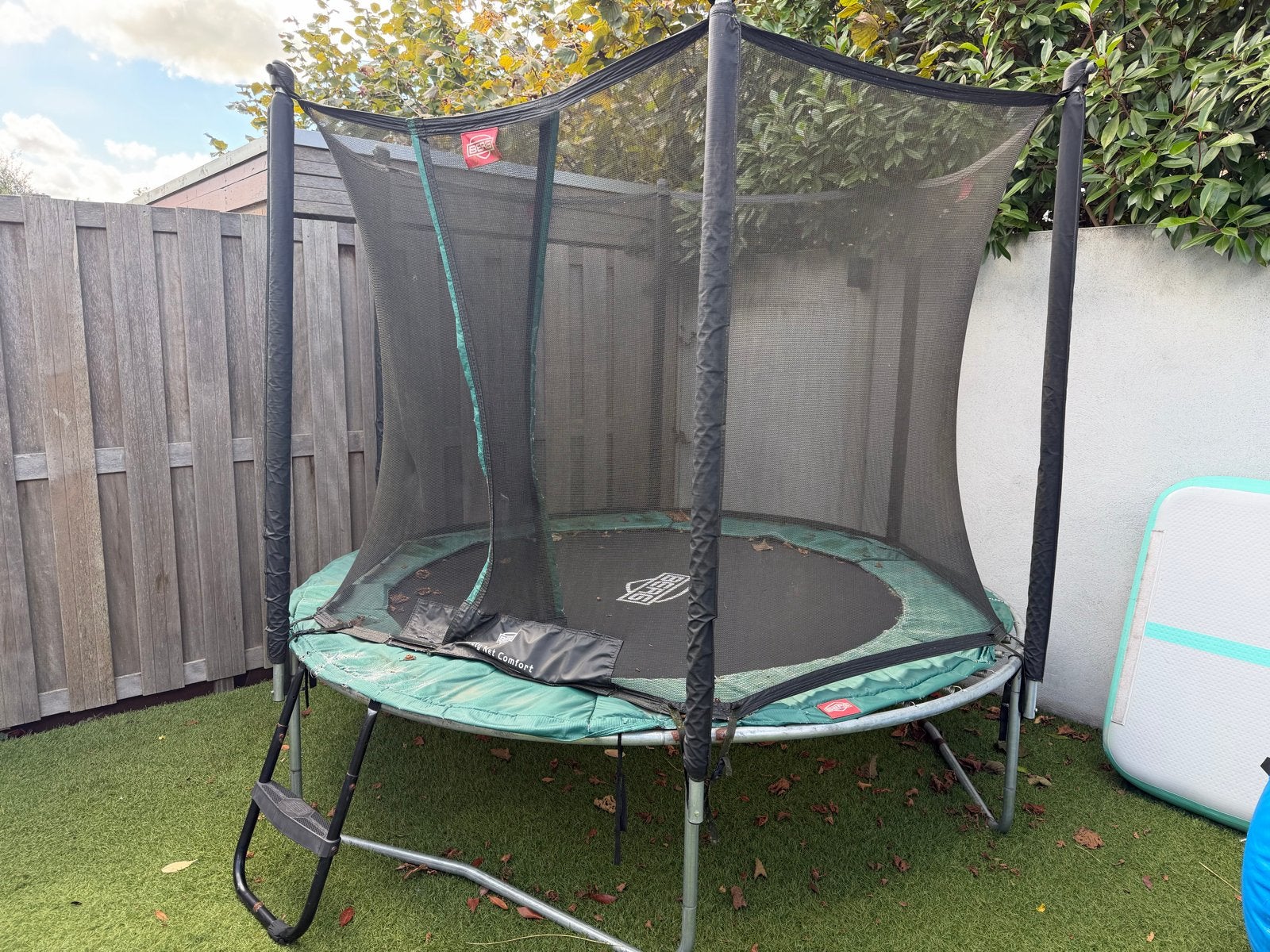 BERG Trampoline met veiligheidsnet en winterhoes, Ophalen, Gebruikt