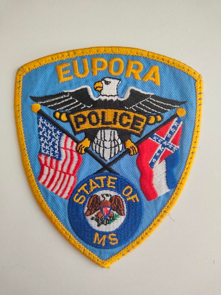 Eupora Police State of MS Patch, Verzamelen, Militaria | Algemeen, Overige soorten, Embleem of Badge, Amerika, Ophalen of Verzenden