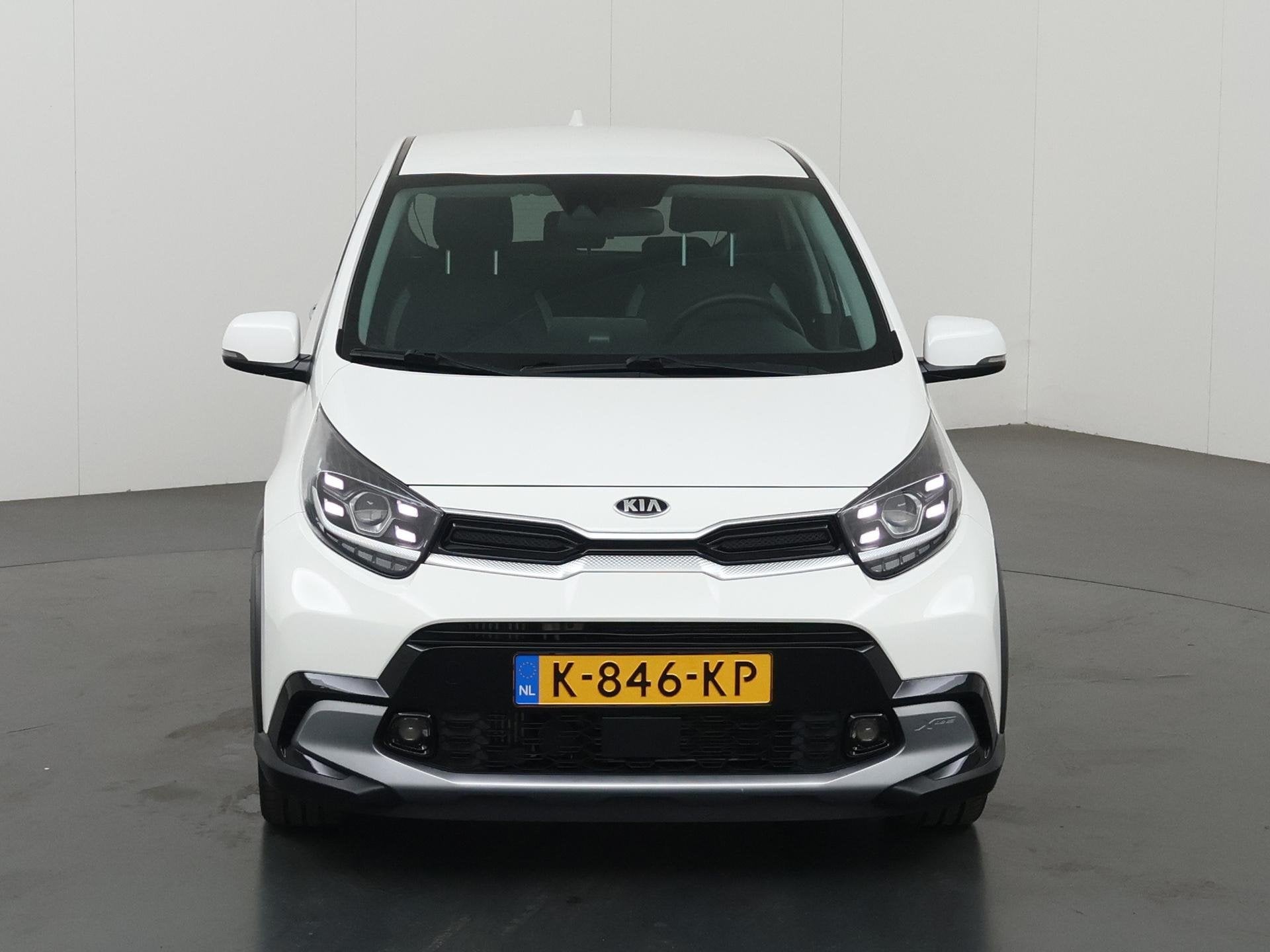 Kia Picanto 1.0 T-GDi X-Line 5p | Lederen Bekleding | Stoel/, Auto's, Voorwielaandrijving, 101 pk, Gebruikt, Wit