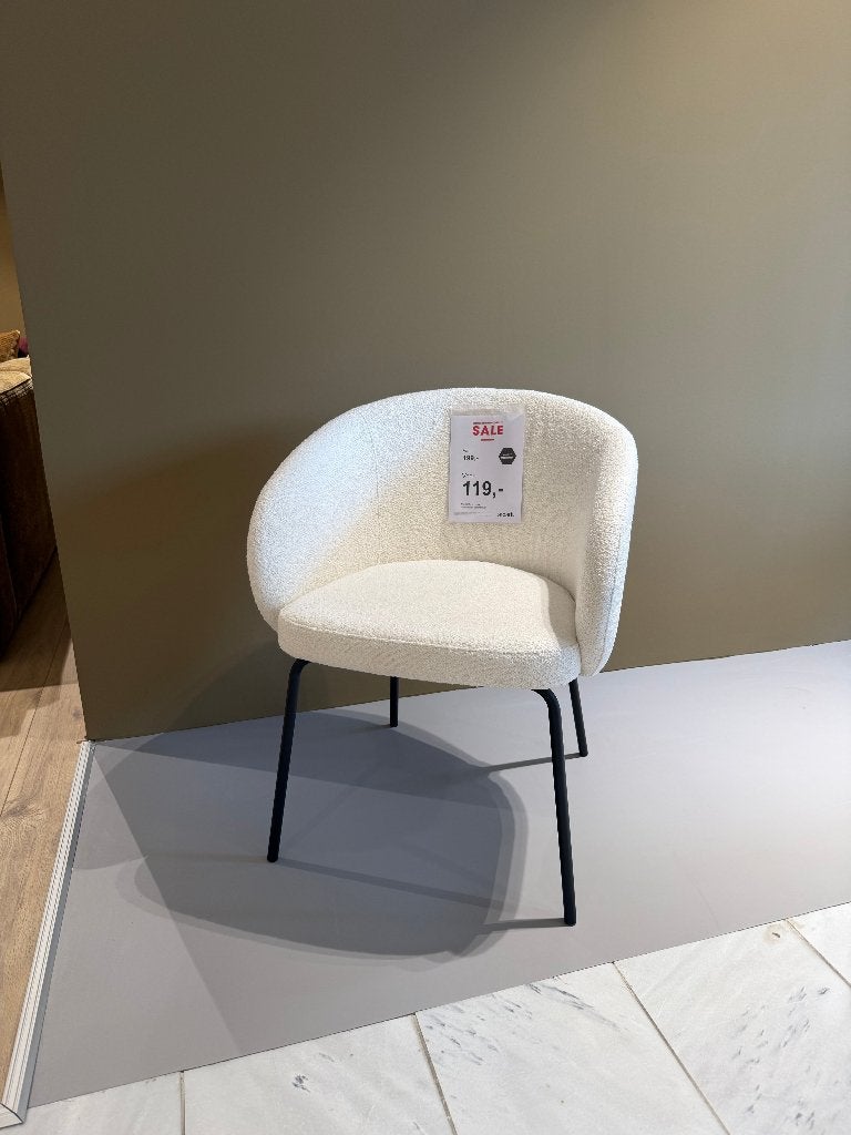 5x Montel Eetkamerstoel Tune, Ophalen, Wit, Nieuw, Vijf, Zes of meer stoelen
