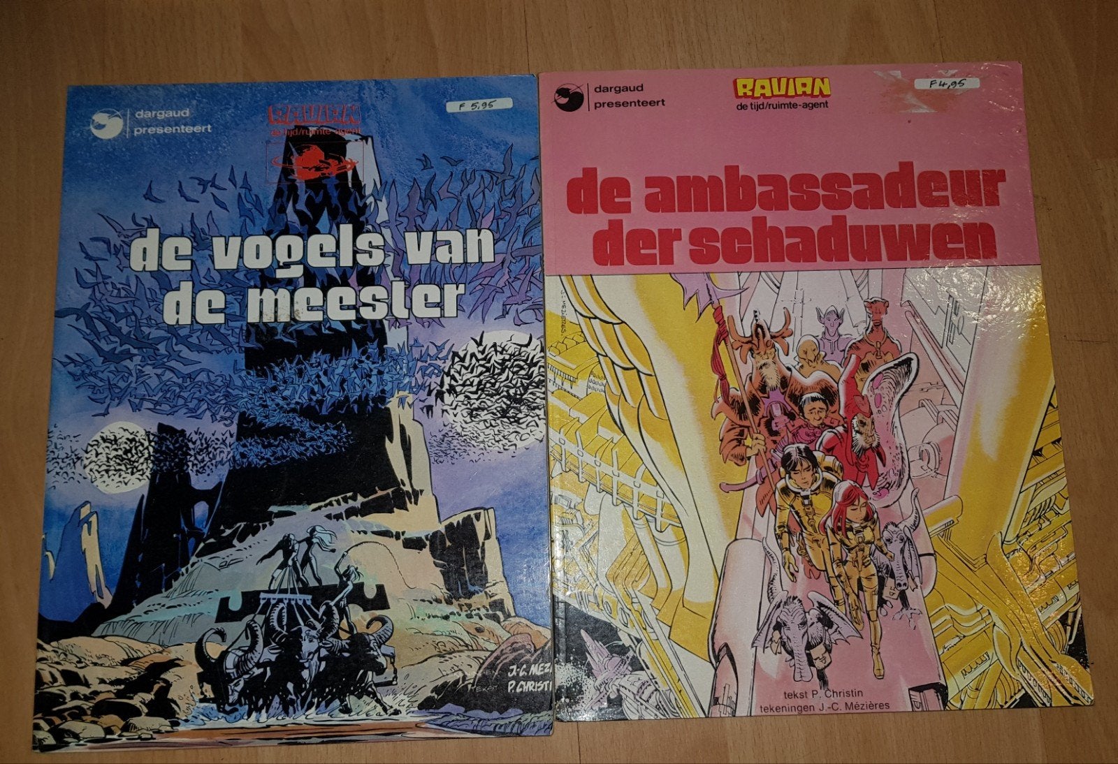 Vier vintage stripalbums Ravian, Boeken, Meerdere stripboeken, Ophalen of Verzenden, Gelezen