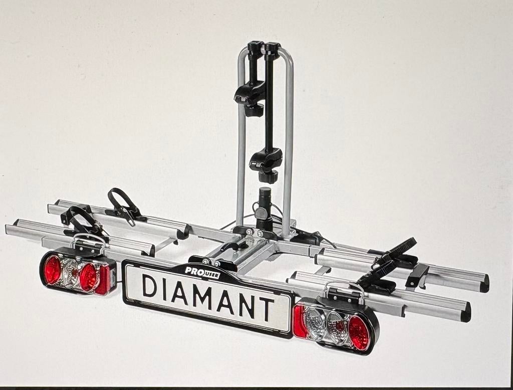 Fietsendrager pro user diamant, Ophalen, Nieuw, 2 fietsen, Trekhaakdrager