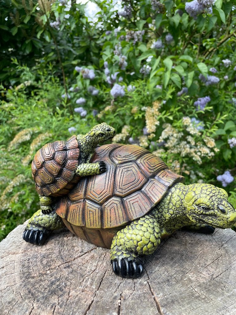 Baby schildpad, gazon, tuin, vijver, 30 cm, Tuin en Terras, Ophalen of Verzenden, Nieuw, Kunststof, Dierenbeeld