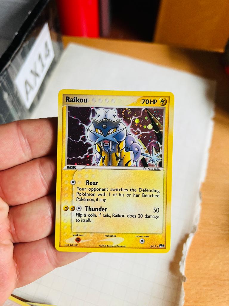Raikou 3/17 Holo POP 2 Series Pokemon, Verzenden, Zo goed als nieuw, Losse kaart, Foil