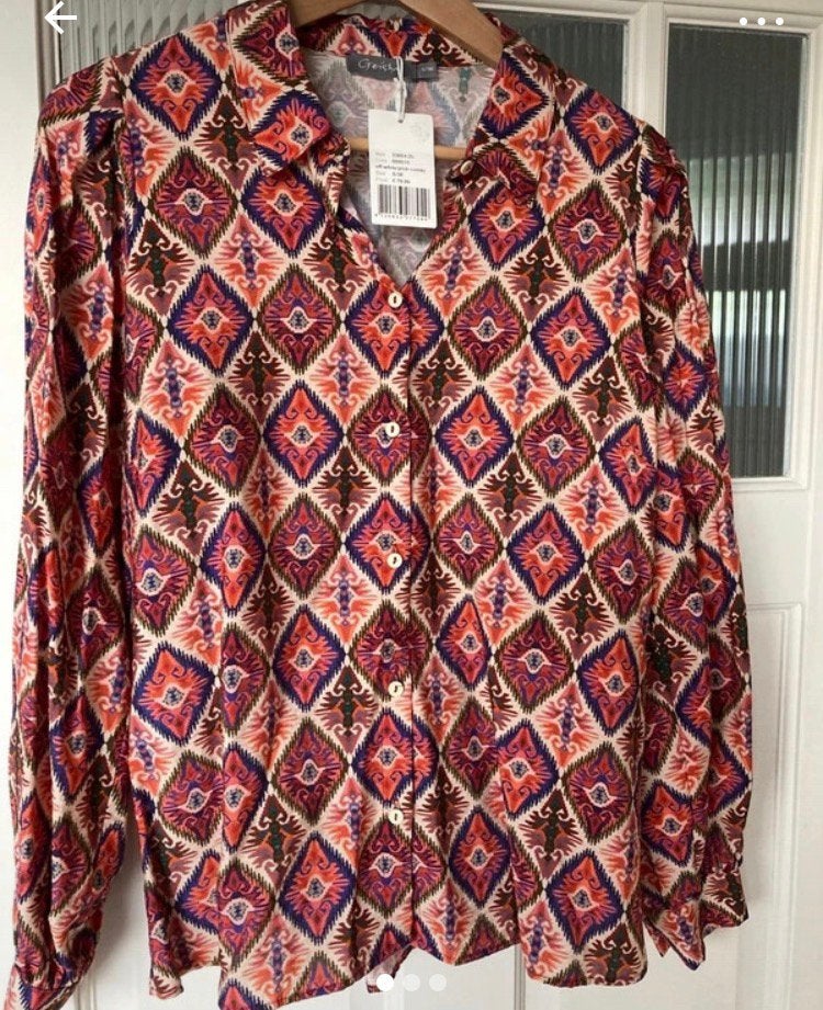 Geisha blouse maat 36, Kleding | Dames, Ophalen of Verzenden, Nieuw, Maat 36 (S), Oranje