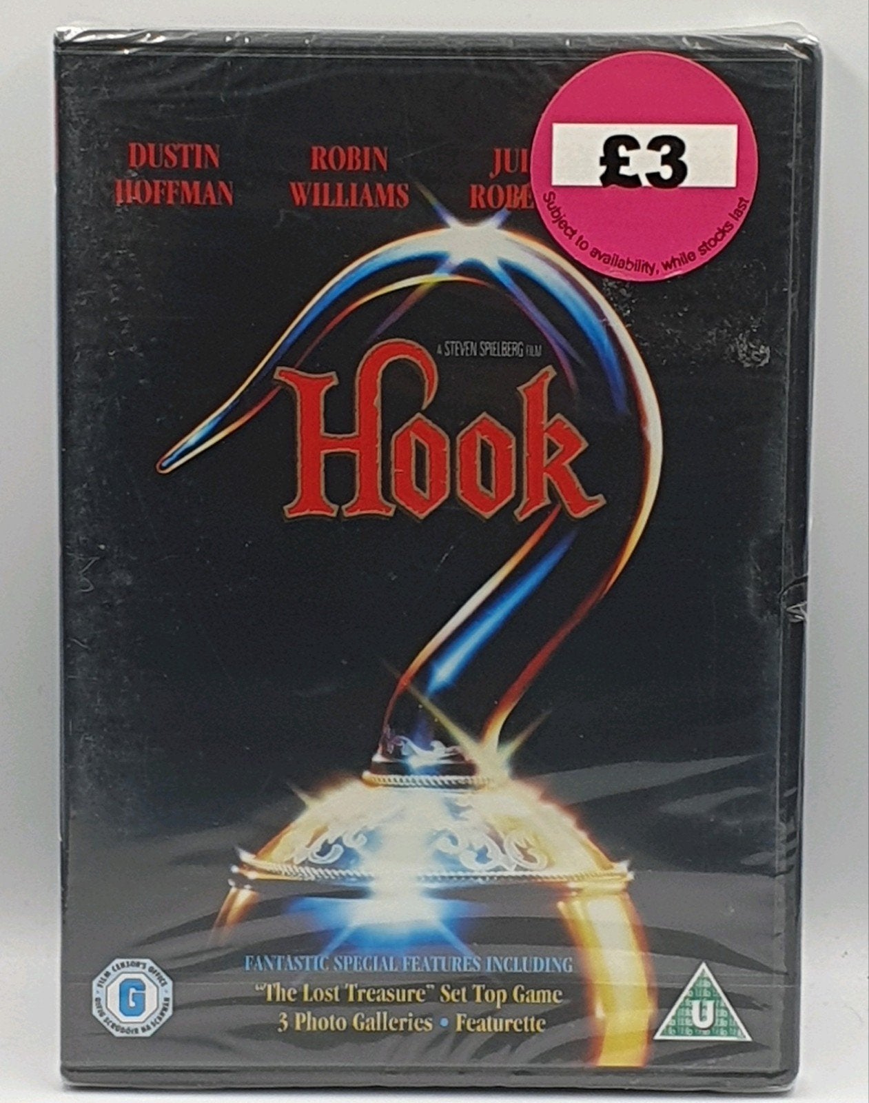 Hook DVD - Steven Spielberg, Robin Williams, Dustin Hoffman, Cd's en Dvd's, Dvd's | Science Fiction en Fantasy, Engels, Alle leeftijden