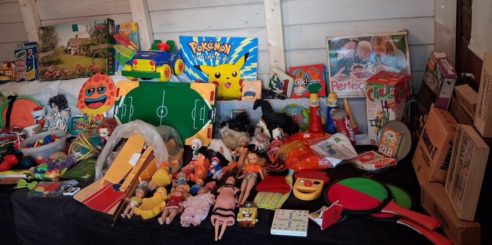 Partij speelgoed, poppen, spellen, etc., Ophalen, Zo goed als nieuw, Jongen of Meisje