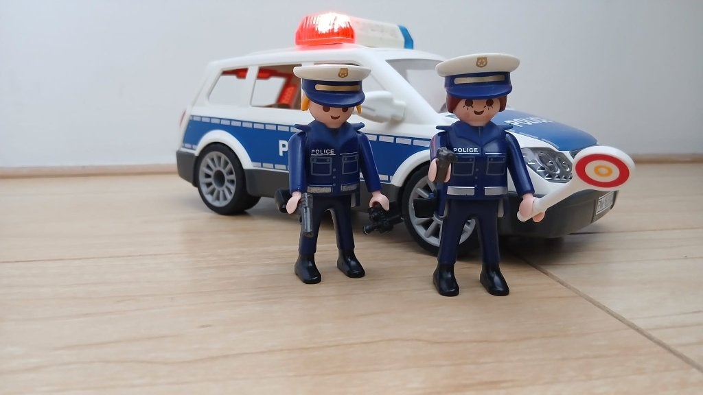 Playmobil City Action 6920 Politieauto, Gebruikt, Complete set, Voertuig, Ophalen of Verzenden