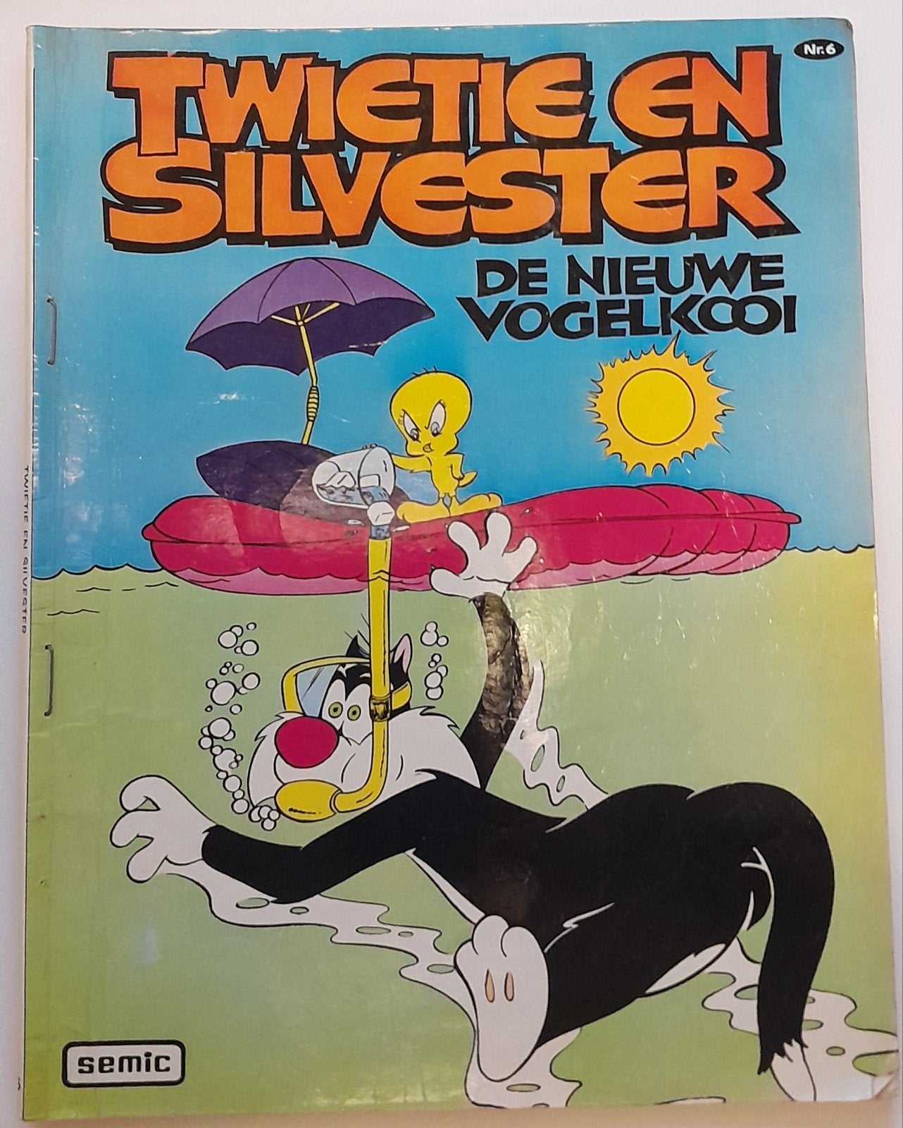 Twietie en Silvester - De Nieuwe Vogelkooi Nr. 6, Eén stripboek, Ophalen of Verzenden, Gelezen, Onbekend