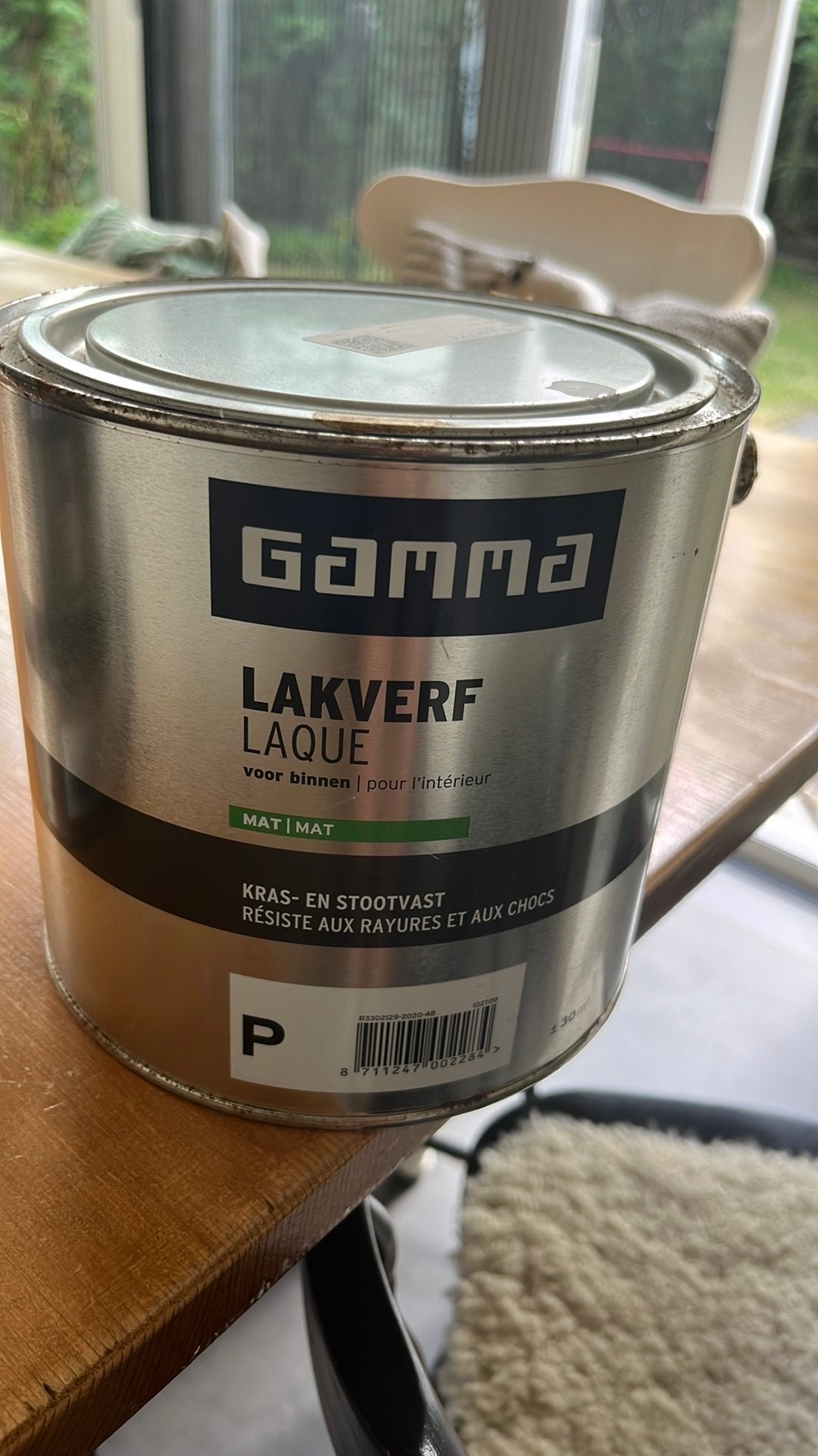 2,5 L verf Swan wit van gamma lakverf voor binnen, Ophalen of Verzenden, Zo goed als nieuw
