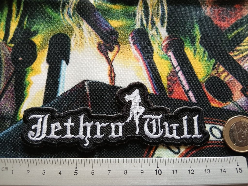 Jethro Tull leuke  nieuwe shaped logo patch j70, Ophalen of Verzenden, Nieuw, Kleding