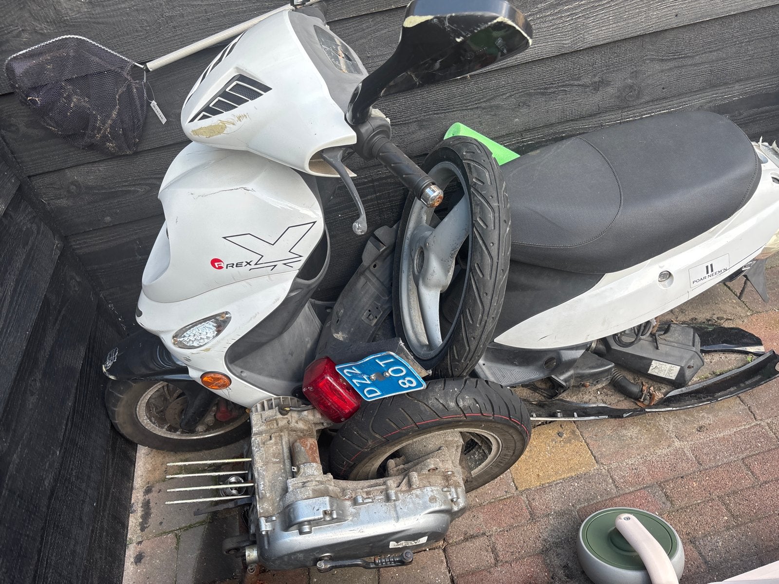 Scooter met kenteken - Blok gedemonteerd, snel ophalen!, Fietsen en Brommers, Ophalen of Verzenden, Gebruikt