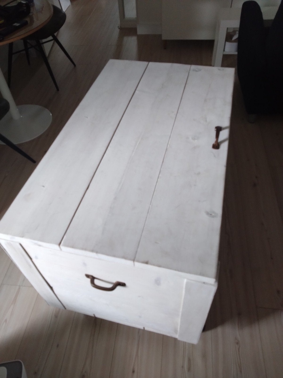 stijgerhout kist, Ophalen, Gebruikt, 50 tot 100 cm, 50 tot 75 cm