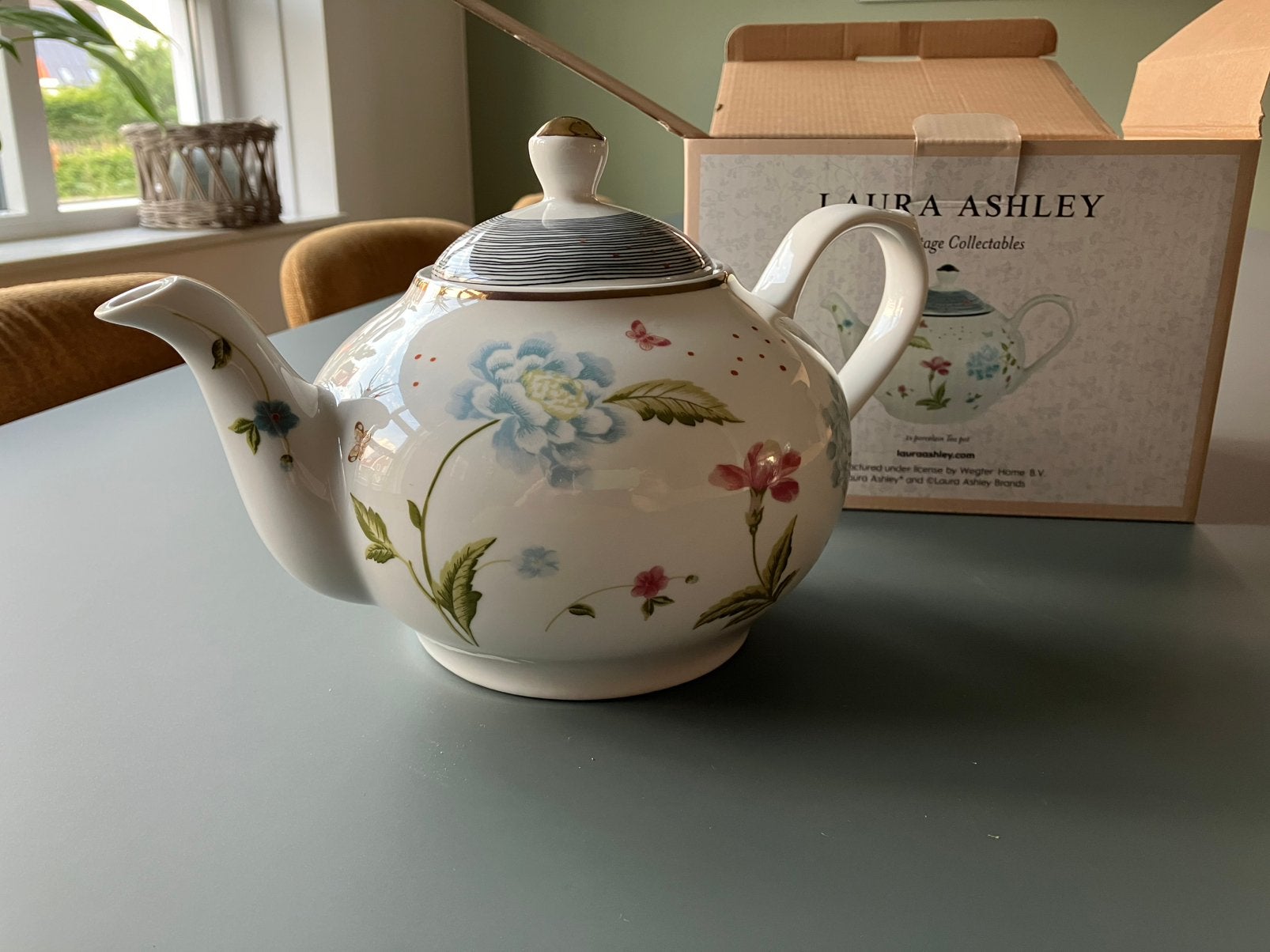 Theepot Laura Ashley, serie heritage, 1,6L, Overige typen, Nieuw, Ophalen of Verzenden, Overige stijlen