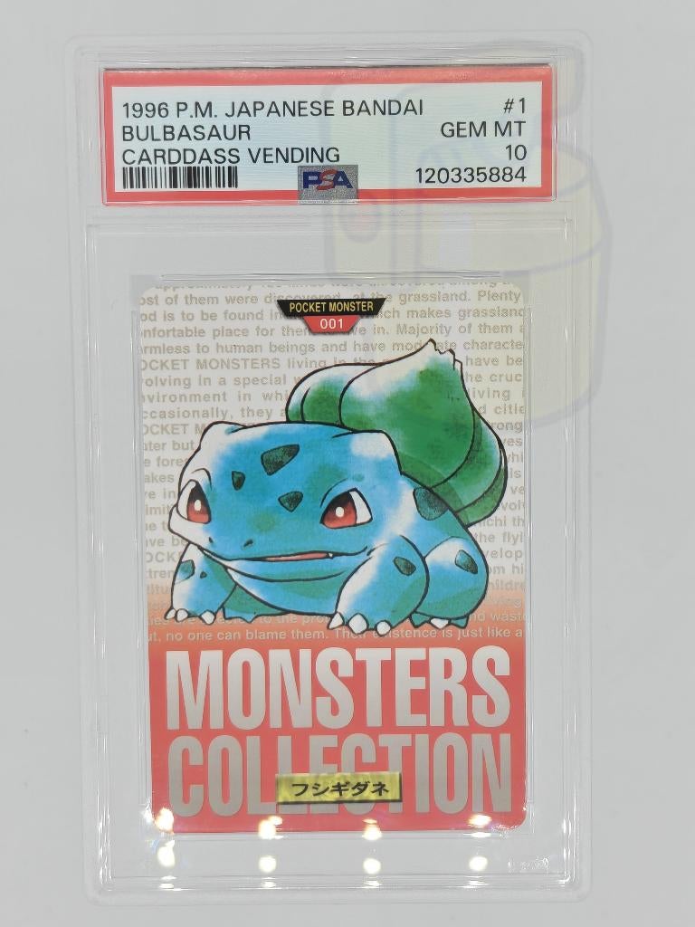 Bulbasaur PSA 10 - Pokémon Carddass 1996 Red, Hobby en Vrije tijd, Verzamelkaartspellen | Pokémon, Ophalen, Nieuw, Losse kaart