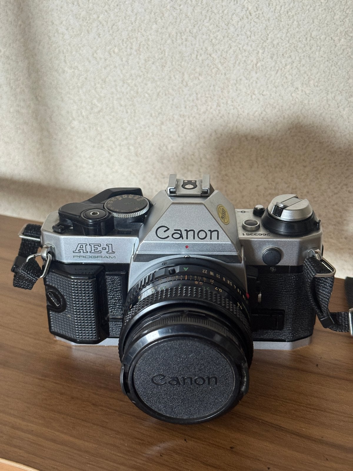 Canon AE-1 Program camera met 50mm, zoomlens en flitser, Audio, Tv en Foto, Ophalen, Gebruikt, Spiegelreflex, Canon