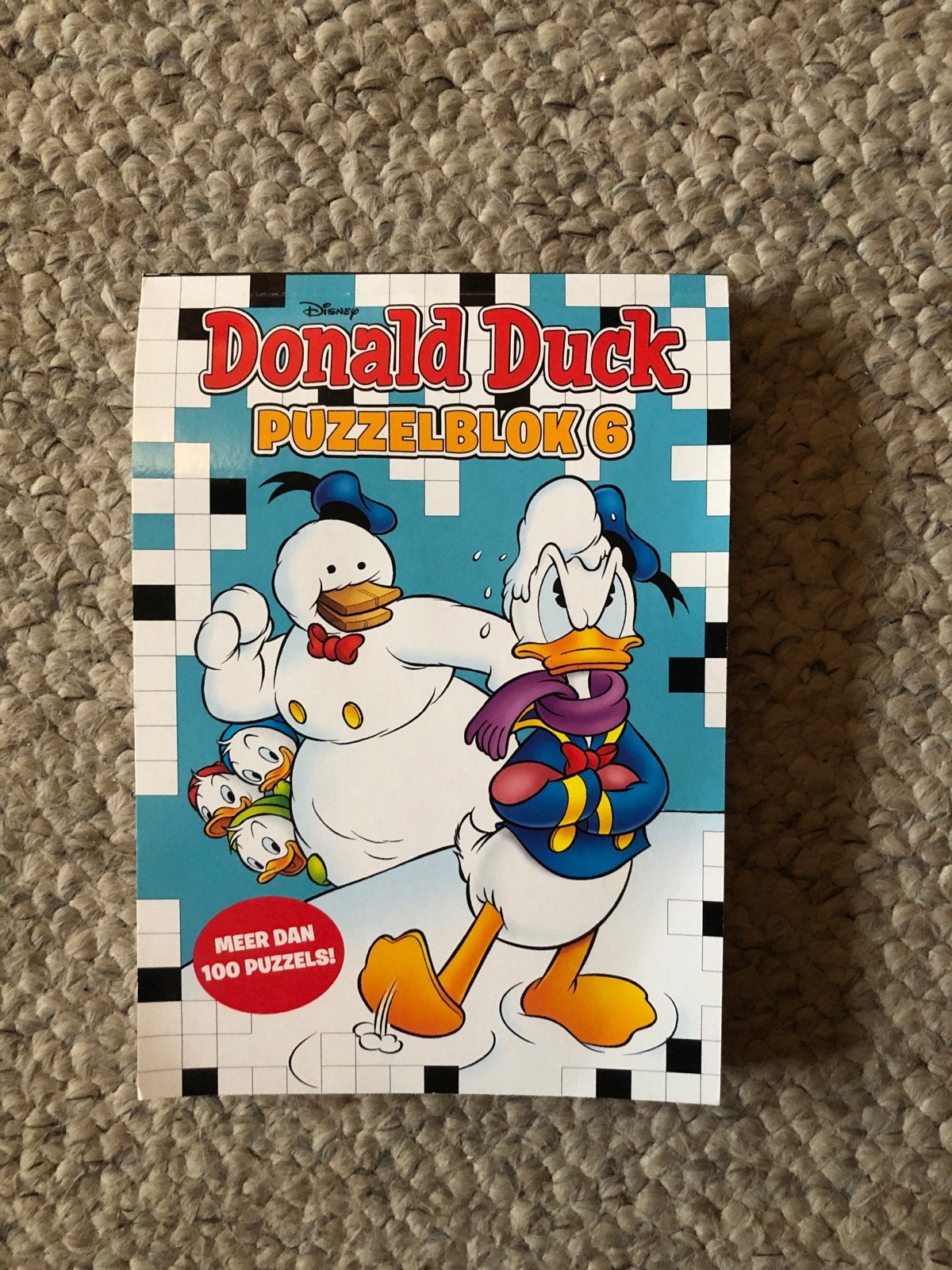 Donald Duck Puzzelblok 6 - Meer dan 100 puzzels!, Hobby en Vrije tijd, Denksport en Puzzels, Ophalen of Verzenden, Gebruikt, Puzzelboek