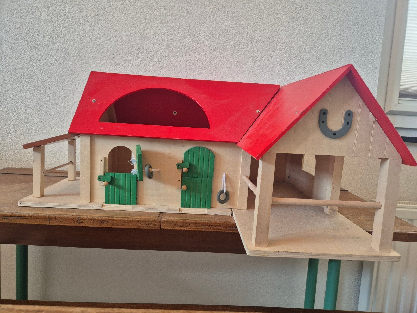 Playwood Manege/Boerderij - Houten Speelset, Ophalen of Verzenden, Gebruikt, Jongen of Meisje