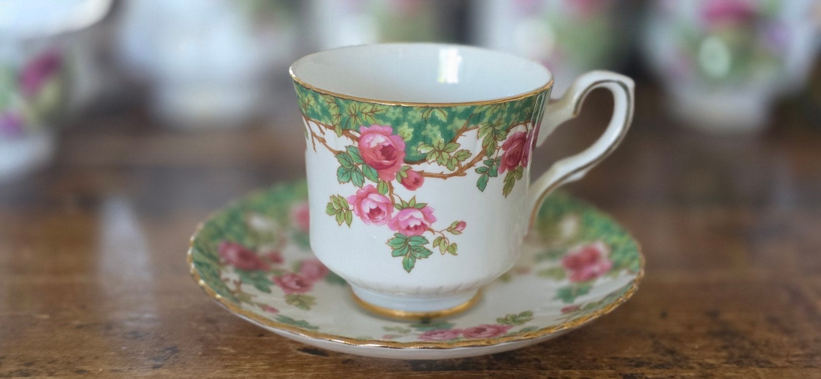 Royal Stafford Olde English Garden  kop en schotel, Ophalen of Verzenden