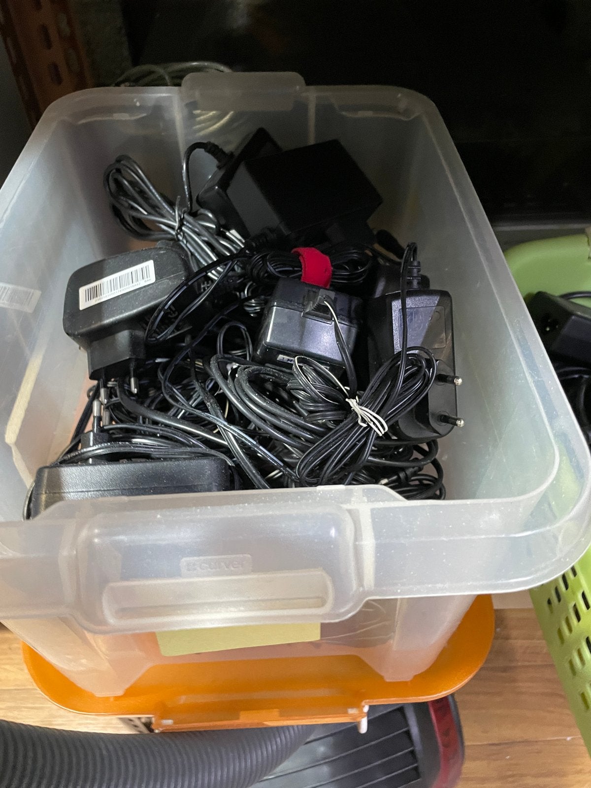 Partij 12 volt voedingen / adapters, Ophalen, Gebruikt