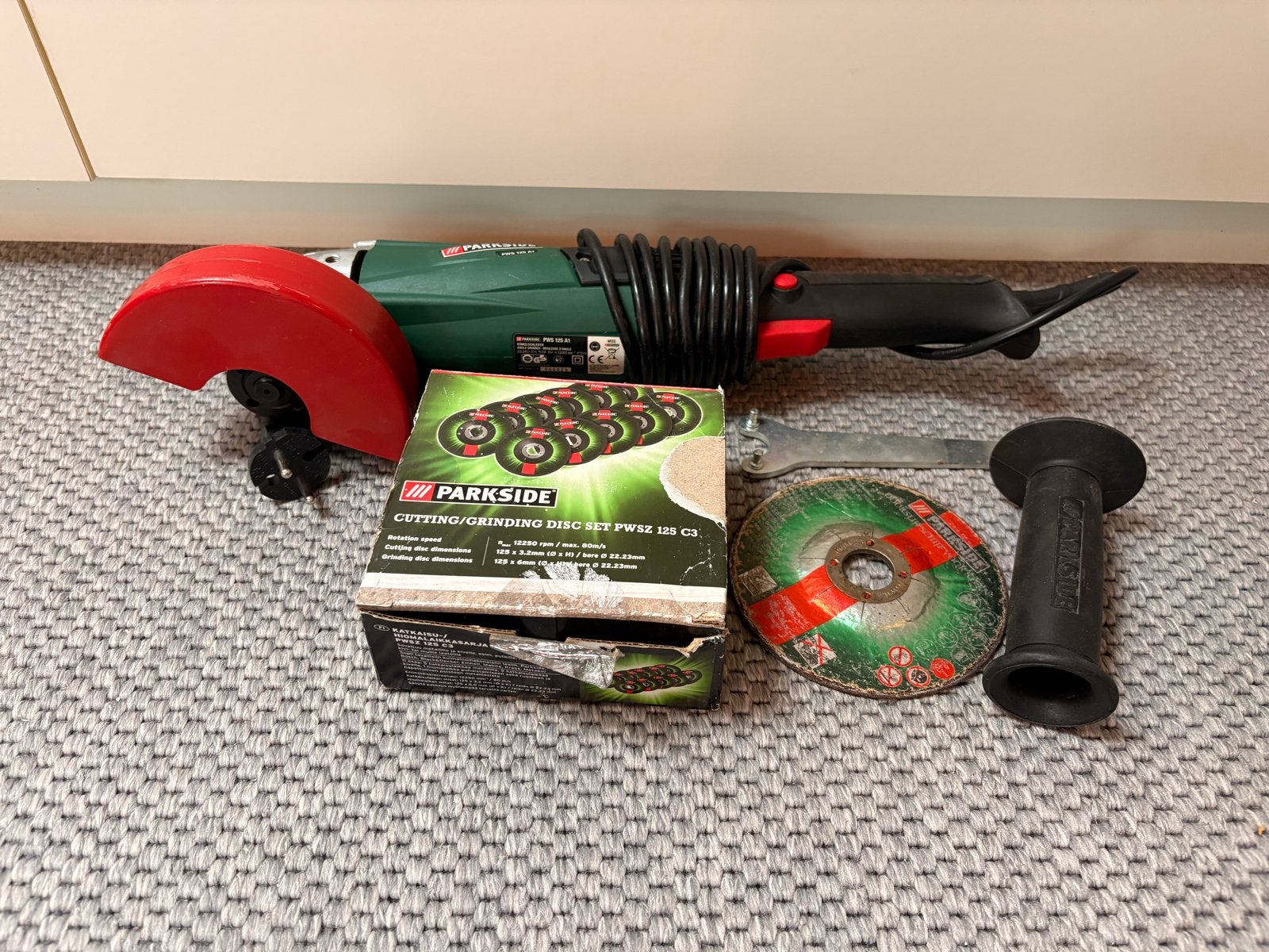 Te koop: Parkside Haakse Slijper, Ophalen, Zo goed als nieuw, 1000 watt of meer, Haakse handslijpmachine