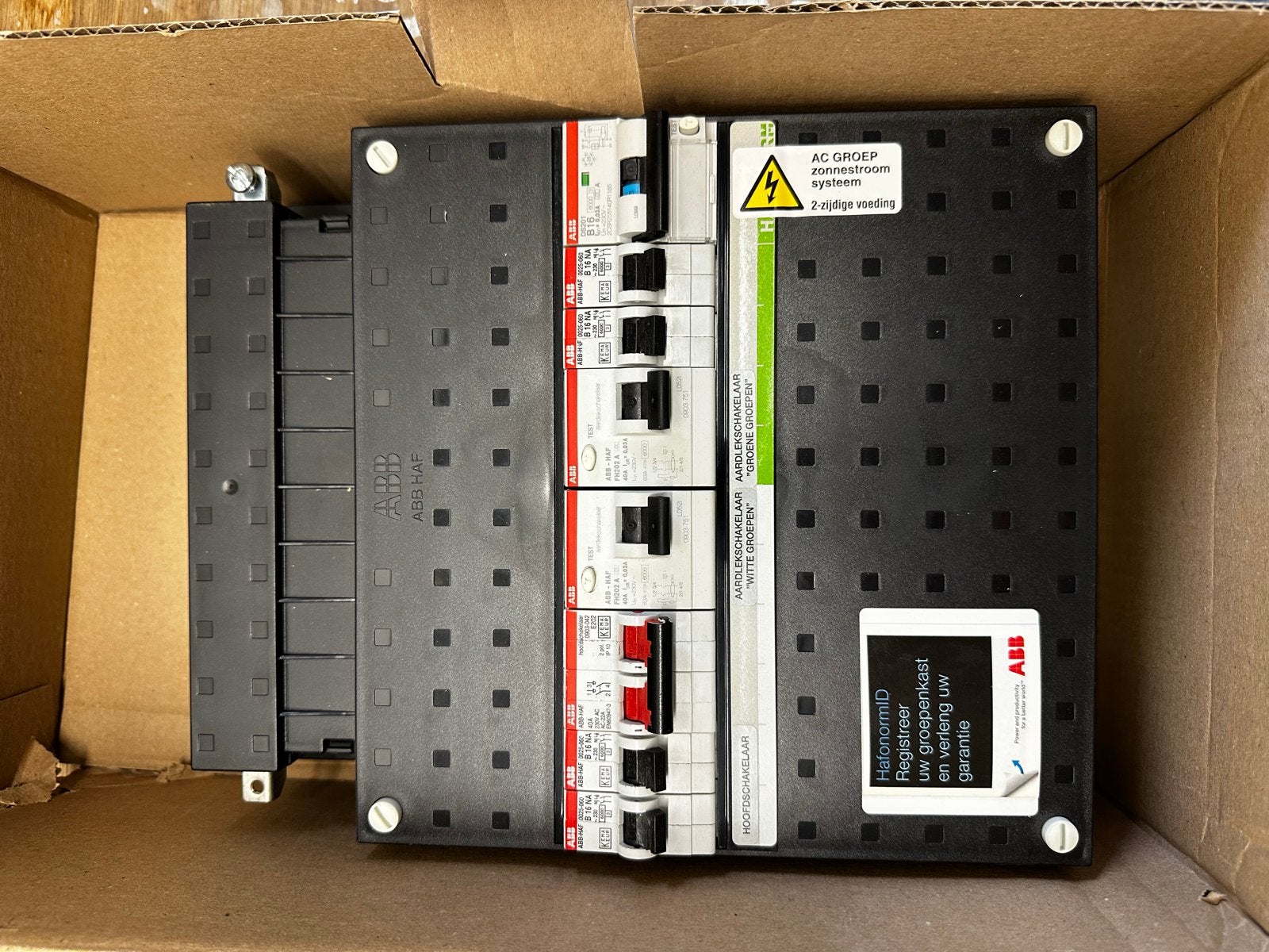 ABB HAF PV-voorbereide groepenkast, Doe-het-zelf en Verbouw, Ophalen of Verzenden, Nieuw, ABB, Groepenkast