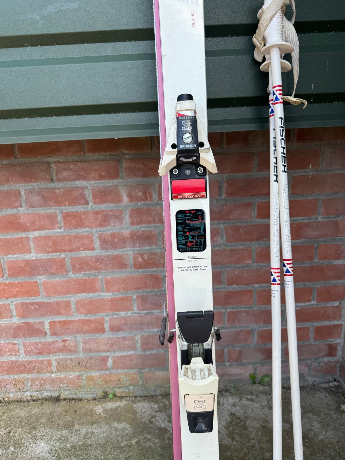 Fischer Ski's met Salomon Bindingen en Fischer Stokken, Ophalen, Skiën, Ski's, Fischer