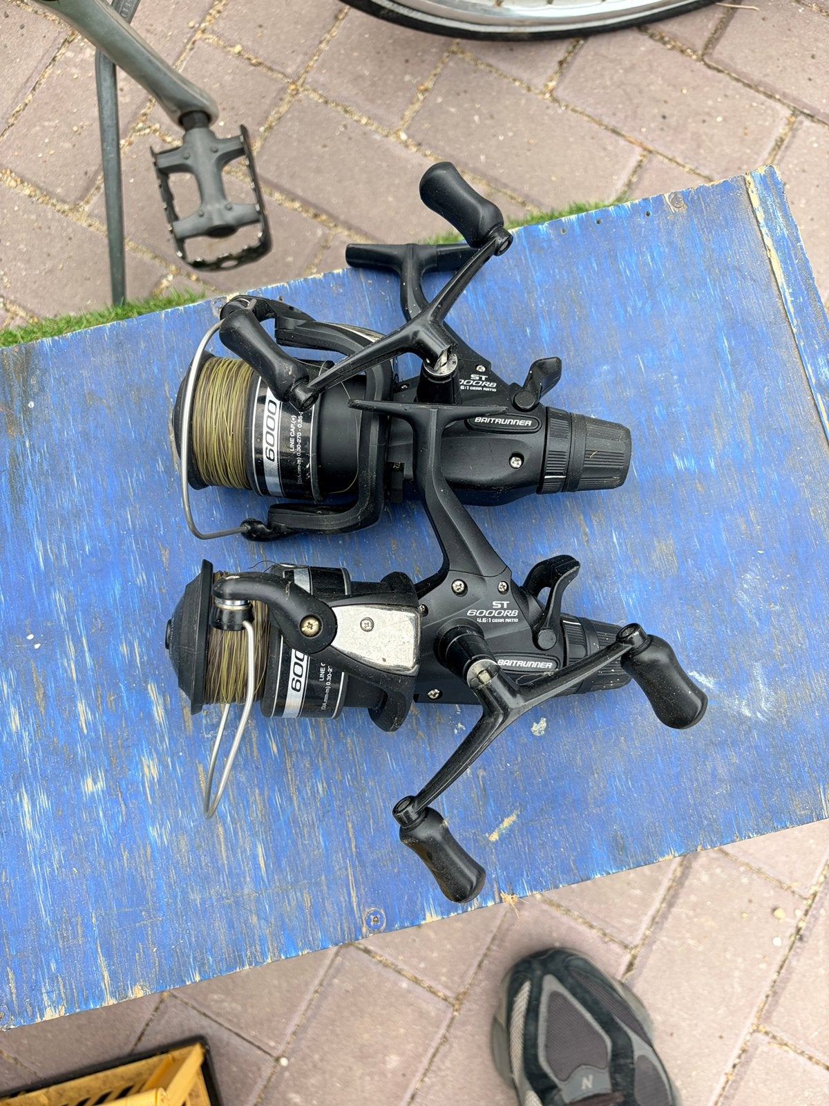 Shimano ST 6000RB baitrunners, Ophalen of Verzenden, Zo goed als nieuw, Molen