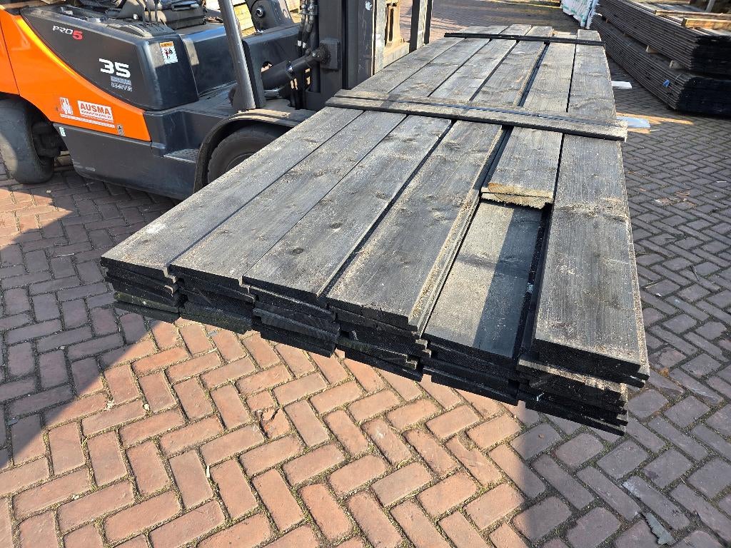 21.5 m2 Zweeds rabat zwart geïmpregneerd - nr: TP323, Ophalen, Nieuw, 250 cm of meer, Planken