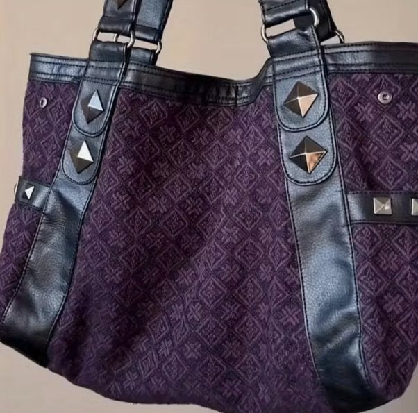 Prachtige Hello Kitty handtas Y2K Gothic stijl - Paars Zwart, Ophalen of Verzenden, Nieuw, Zwart, Handtas