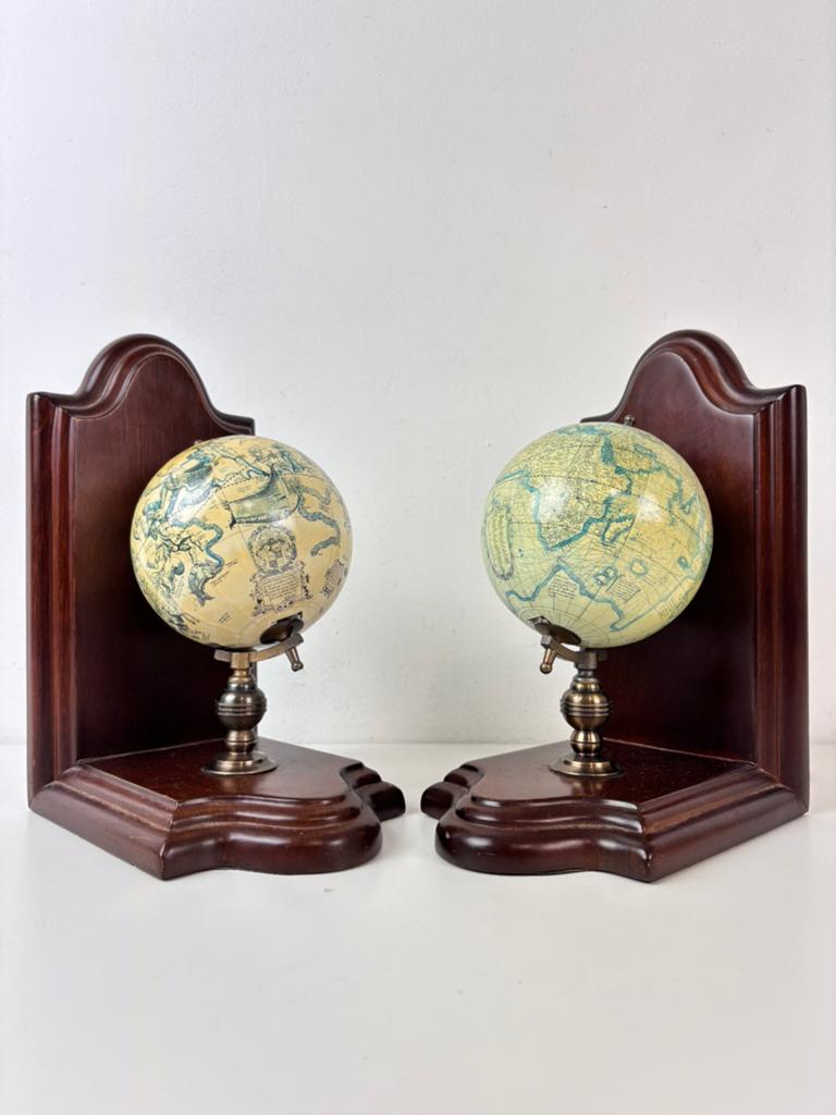 Italiaanse Mercator globe boekensteunen boekenstandaard, Antiek en Kunst, Curiosa en Brocante, Ophalen of Verzenden