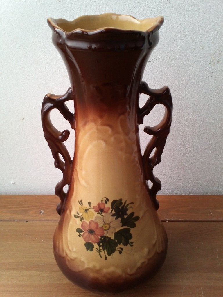 Mooie antieke vaas uit Engeland van porselein 29,5 cm. 1900., Antiek en Kunst, Ophalen of Verzenden
