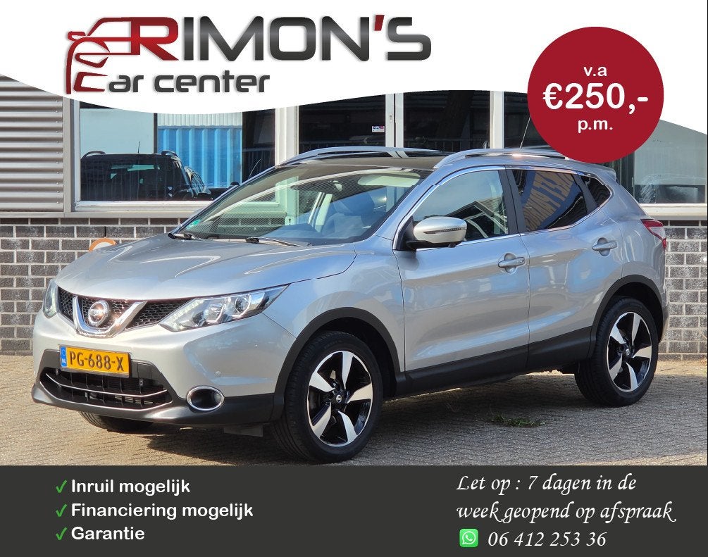 Nissan Qashqai 1.2 N-Connecta Pano 360 Camera KeyLesse Entry, Auto's, Nissan, Voorwielaandrijving, Gebruikt, 4 cilinders, 116 pk