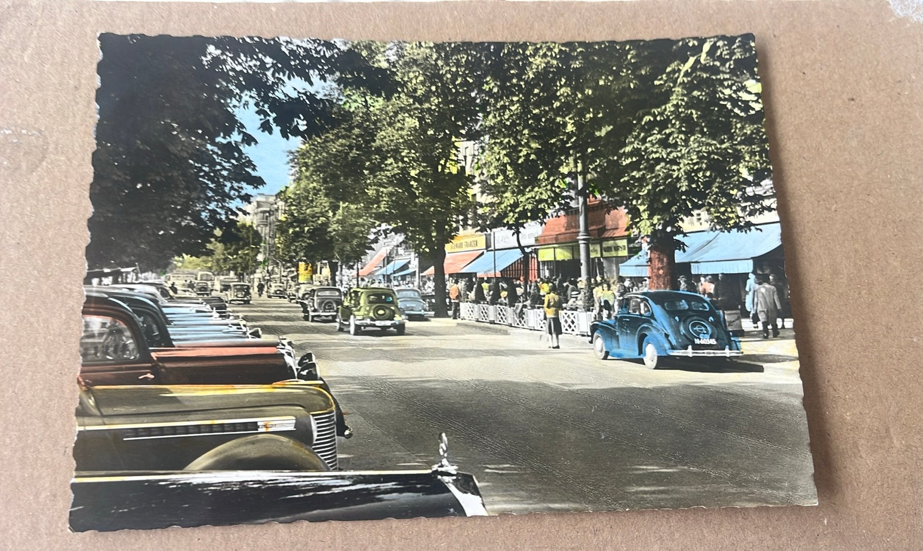 Opel Kapitän ‘50 Düsseldorf, Verzamelen, Ophalen of Verzenden, 1940 tot 1960, Gelopen, Voertuig