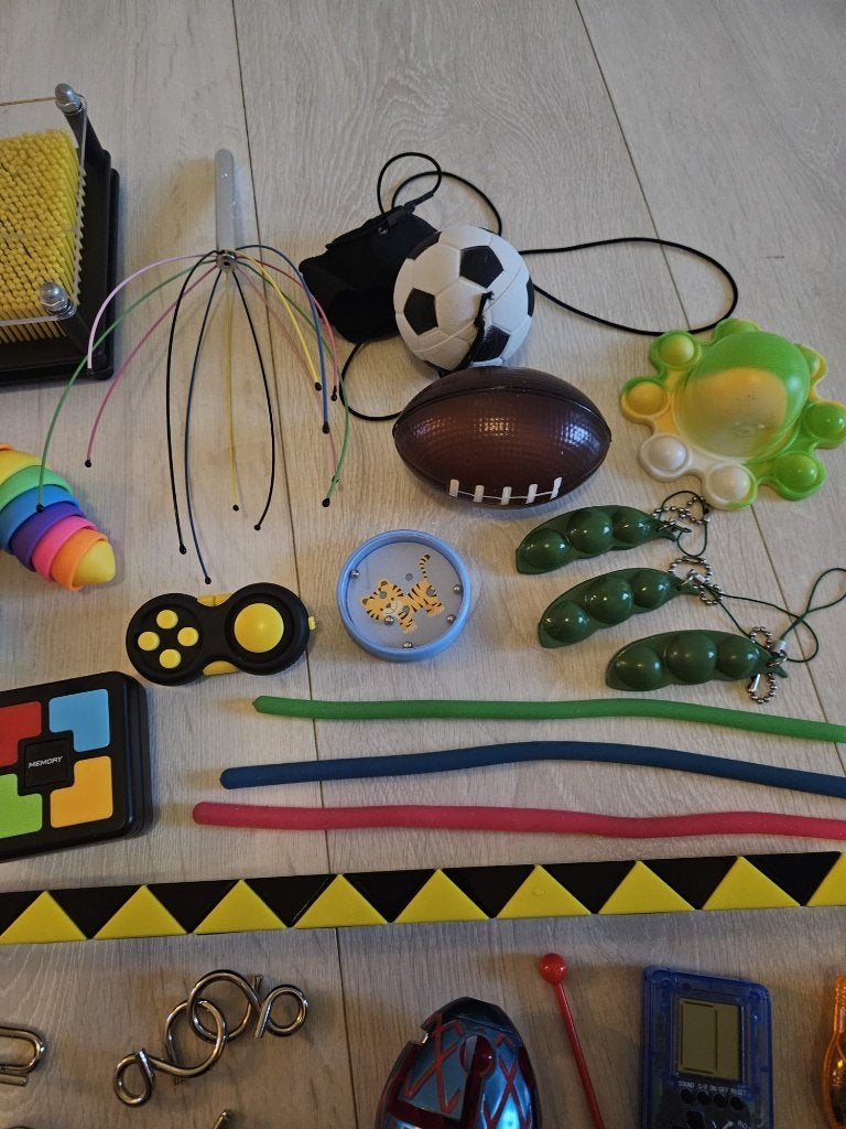 Grote partij fidget toys – gebruikt – diverse kleuren, Ophalen, Gebruikt, Jongen of Meisje