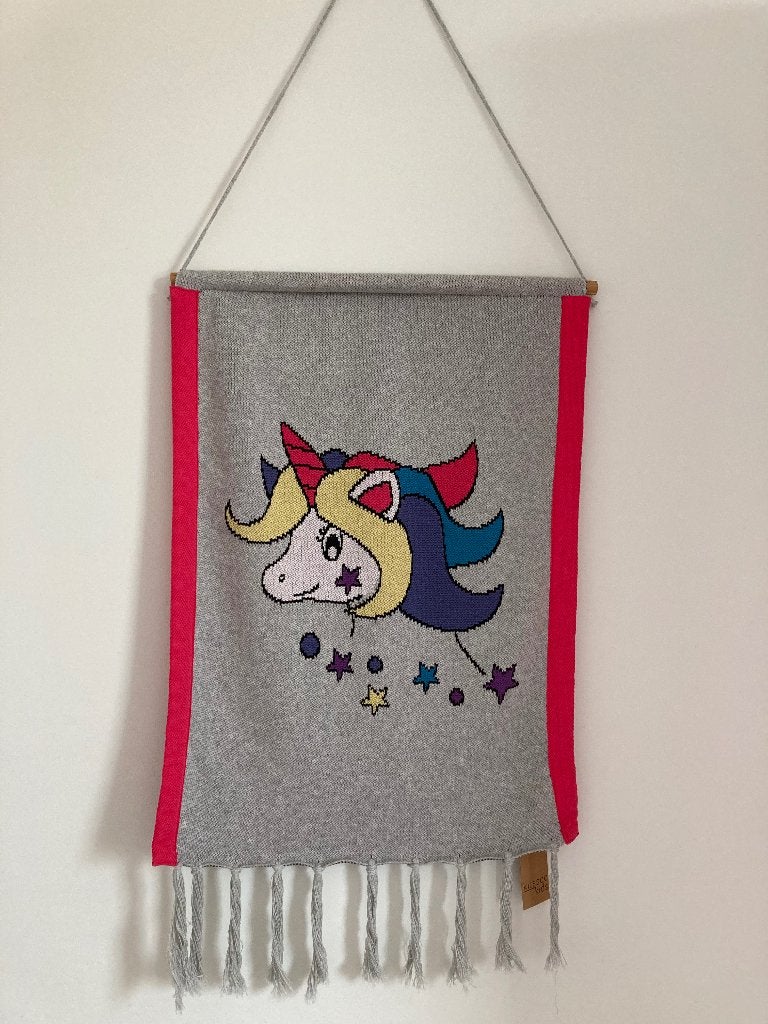Wandkleed eenhoorn / unicorn Loods5 – NIEUW, Ophalen of Verzenden, Nieuw, Handgemaakt, Wanddecoratie