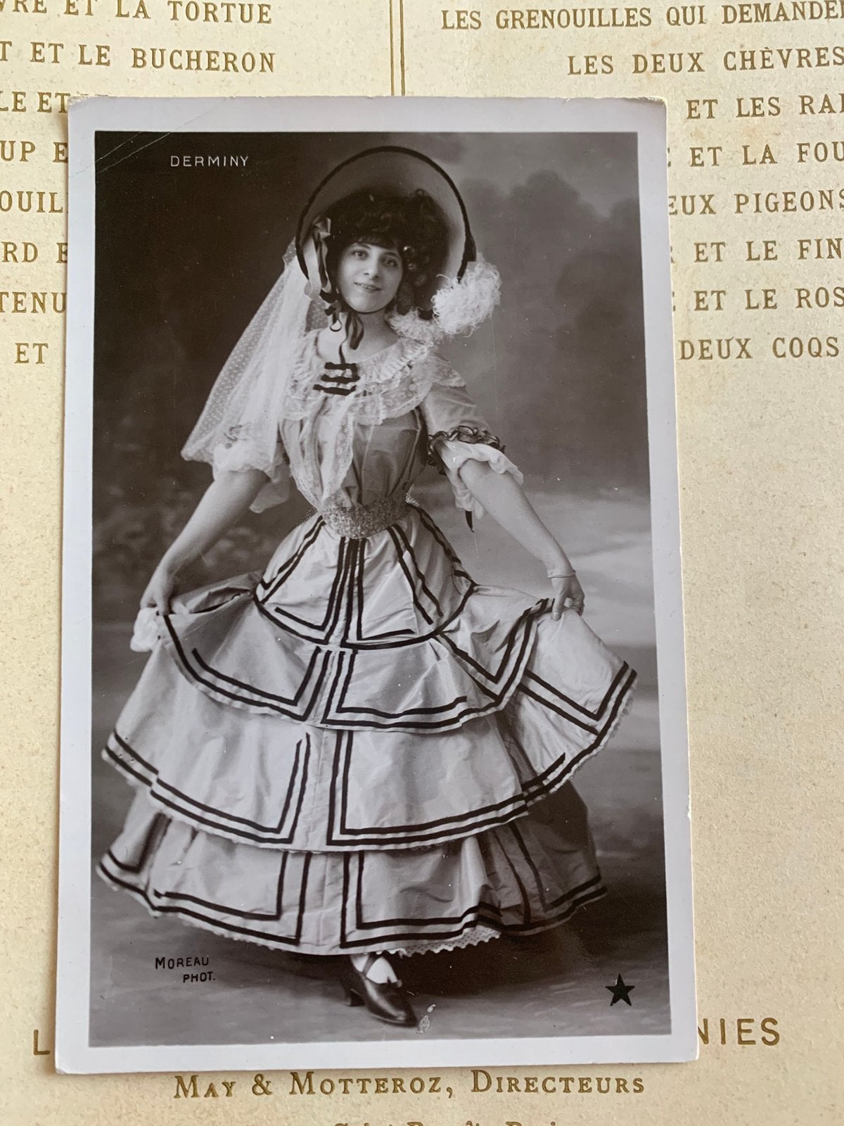1906 Marthe Derminy - actrice (RR), Ophalen of Verzenden, Voor 1920, Gelopen, Sterren en Beroemdheden