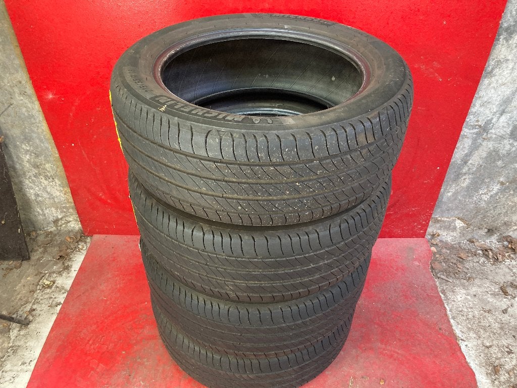 4x 215/55R18 Michelin gebruikte banden, Auto-onderdelen, 18 inch, ., Ophalen of Verzenden, .