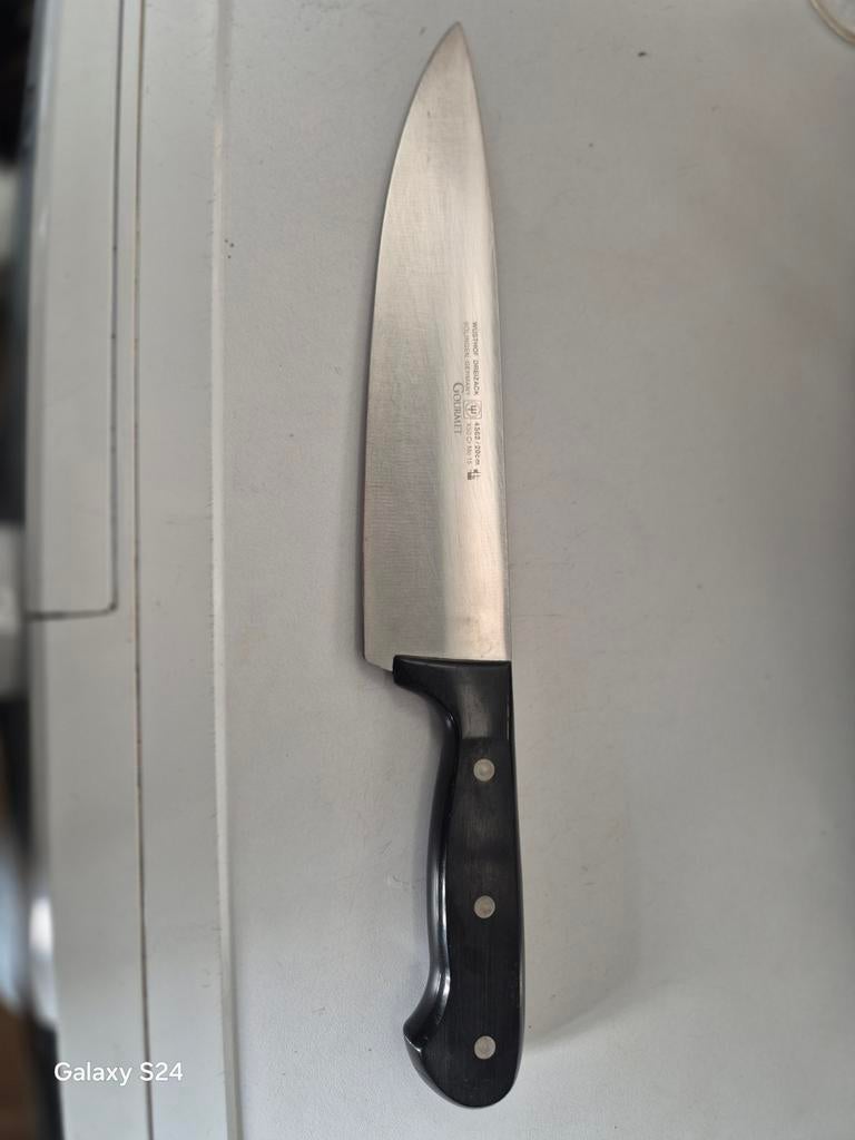 Wusthof dreizack chefmes 33 cm, Ophalen of Verzenden, Rvs of Chroom