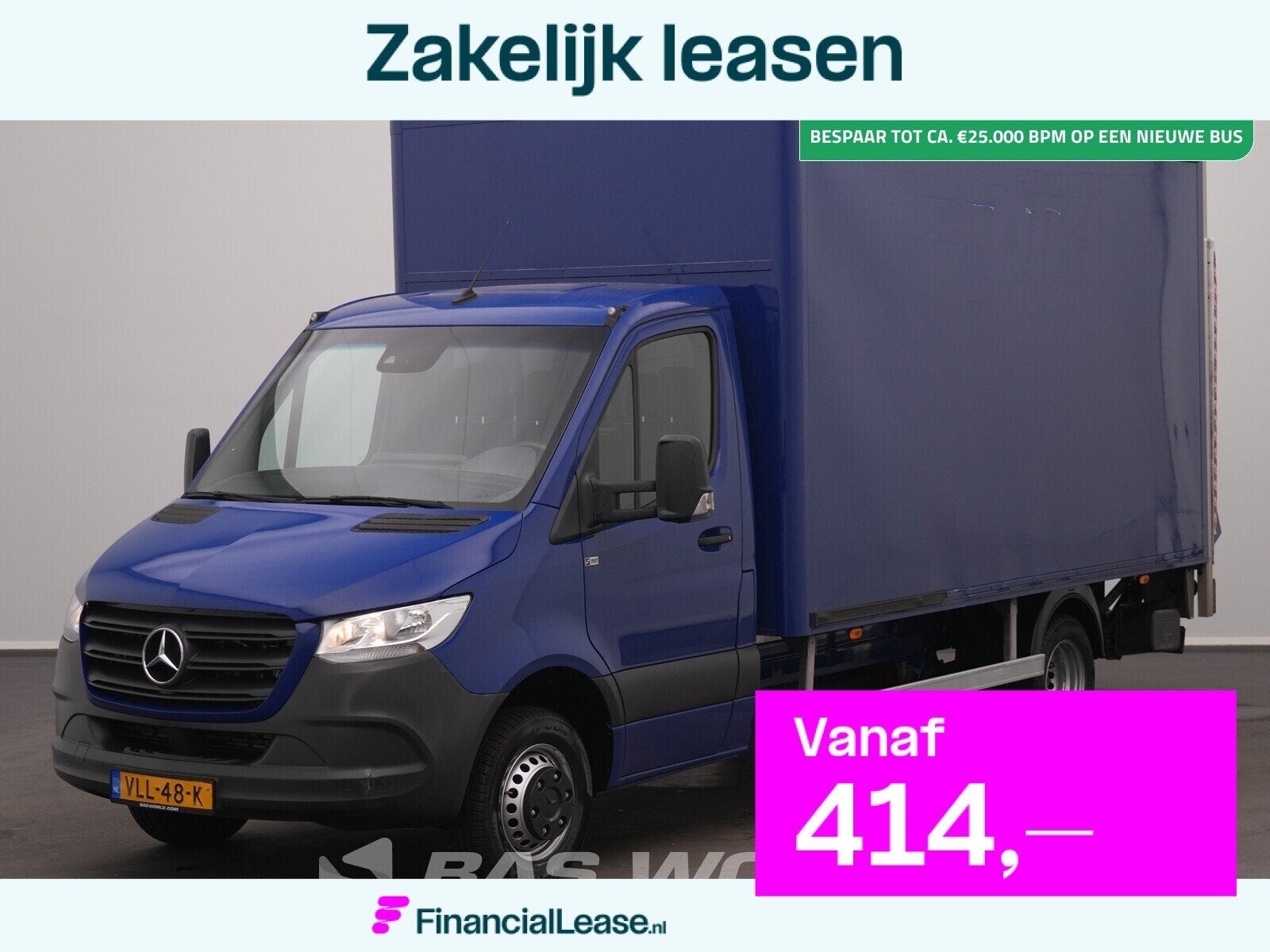 Mercedes Sprinter 516 CDI Automaat Laadklep Zijdeur Bakwagen, Automaat, Gebruikt, Euro 6, 4 cilinders