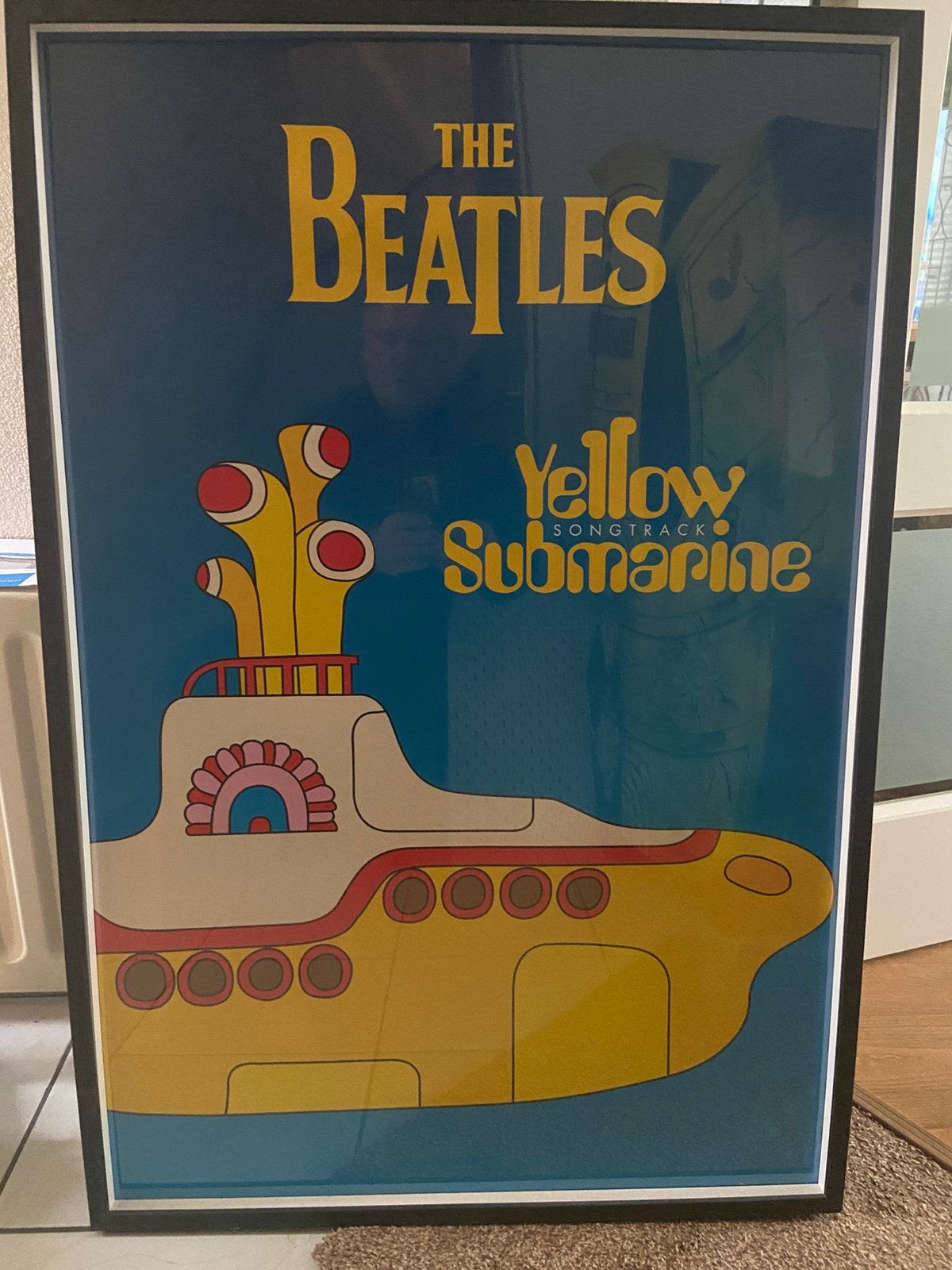 Filmposter The Beatles in lijst, Ophalen, Met lijst, Deurposter of groter, Film en Tv