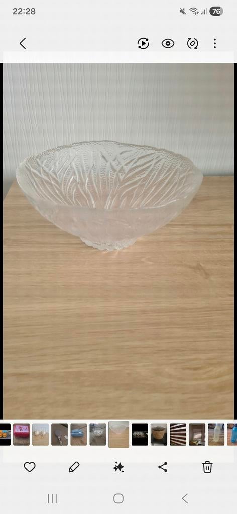 Bonbon schaal, Ophalen of Verzenden, Rond, Glas