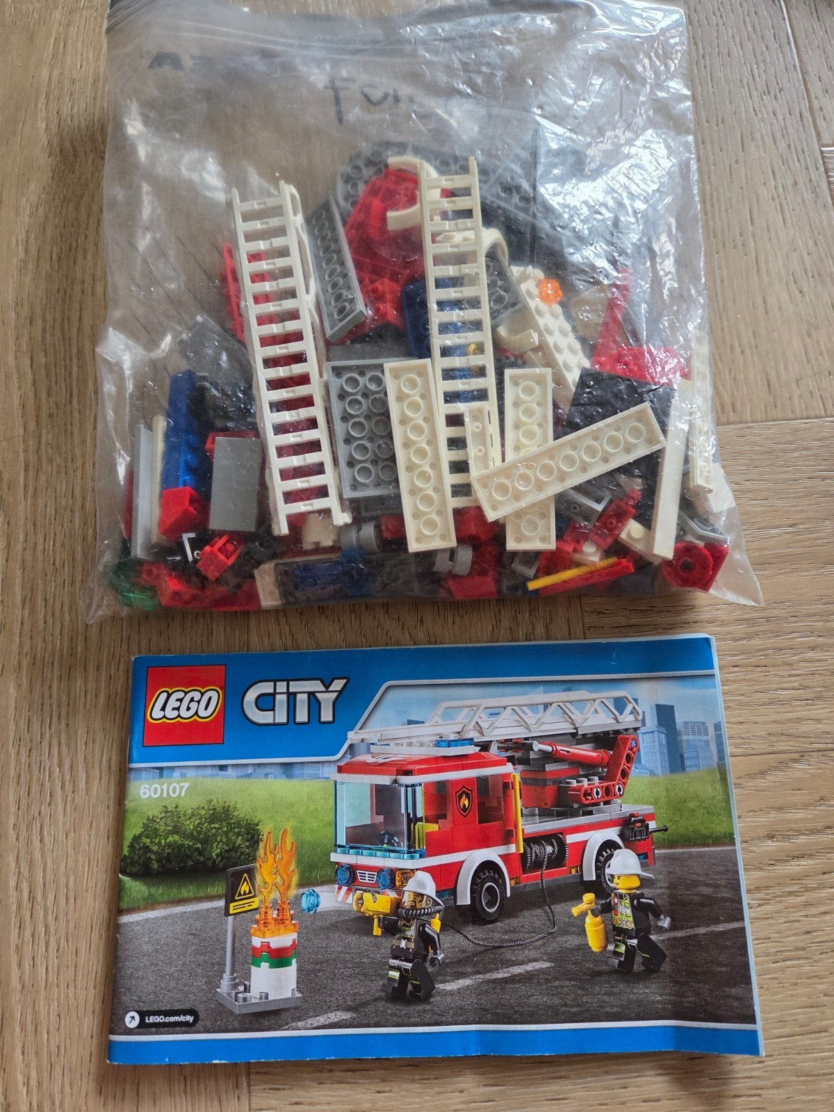 Lego City Brandweerwagen 60107 - Compleet en Goede Staat, Ophalen of Verzenden, Gebruikt