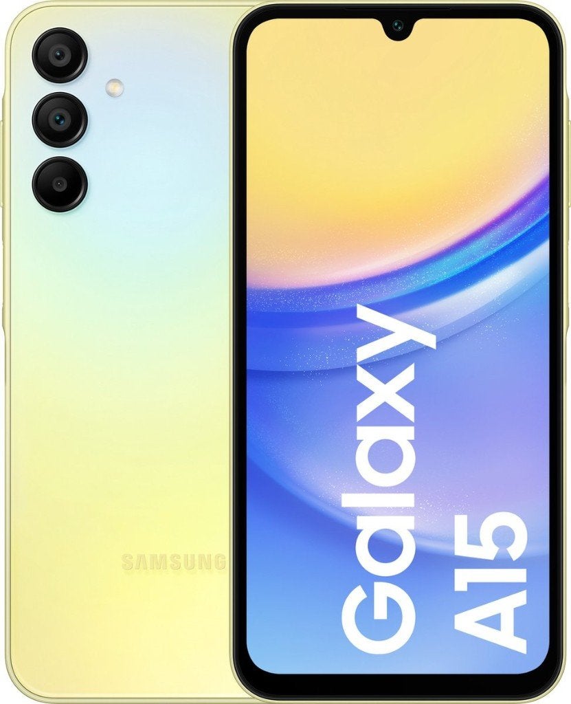 Samsung Galaxy A15, A155, 4G, 4GB/128GB, Yellow, Overige kleuren, Verzenden, Touchscreen, Zo goed als nieuw