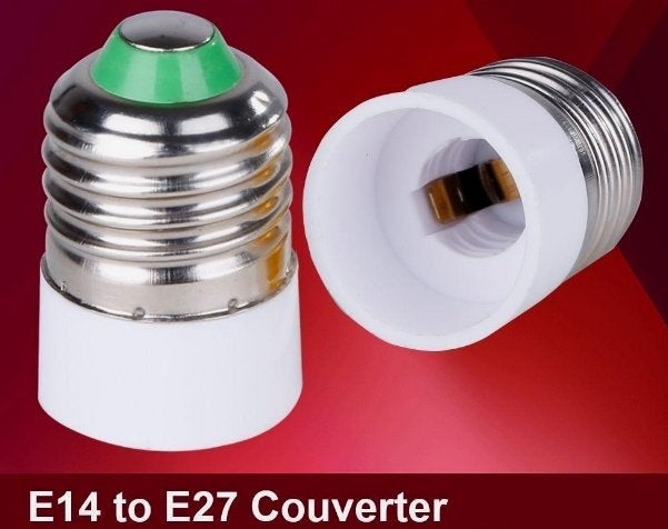 Adapter holder voor lamp base E14 to lamp base E27, Ophalen of Verzenden, Nieuw, E27 (groot), Led-lamp
