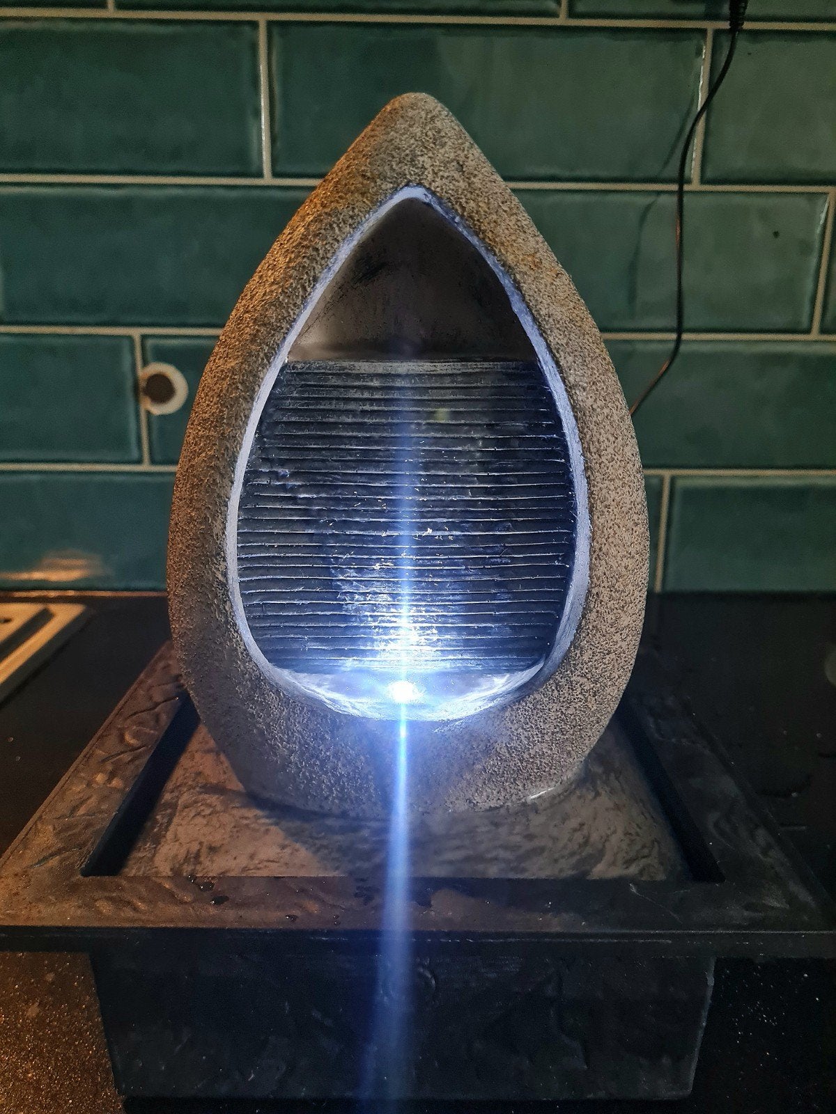 zen steen Teardrop tafel fontein led, Tuin en Terras, Ophalen, Fontein