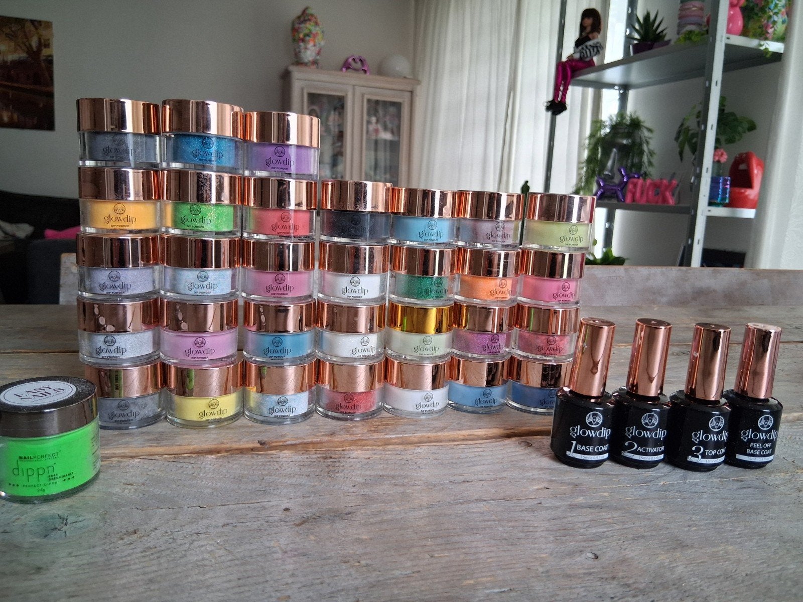 zomer aanbieding mega grote set glowdip, Ophalen, Zo goed als nieuw, Overige kleuren, Handen en Nagels