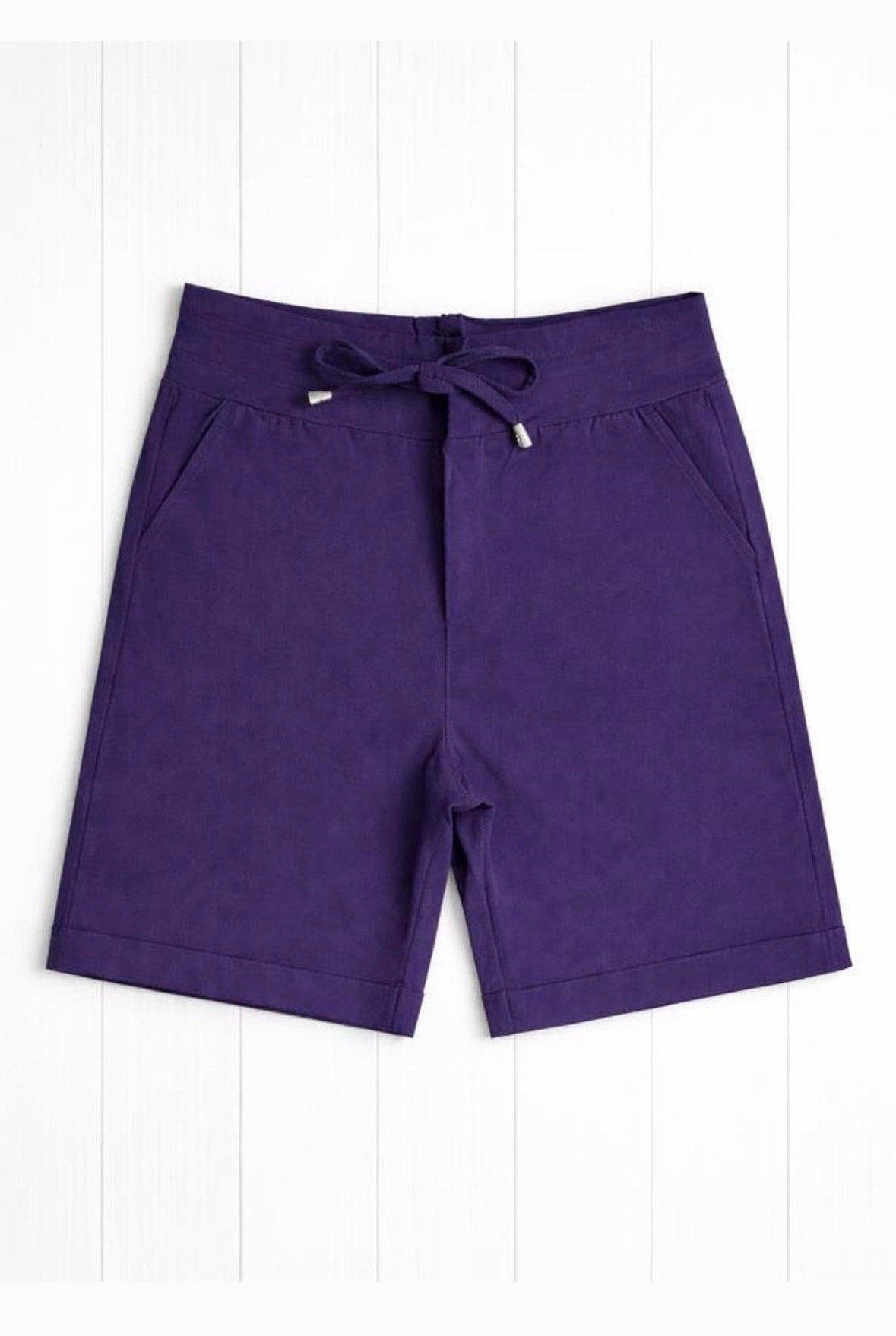 Mi Piace travelstof korte broek maat XS midnight purple, Kort, Verzenden, Paars, Nieuw